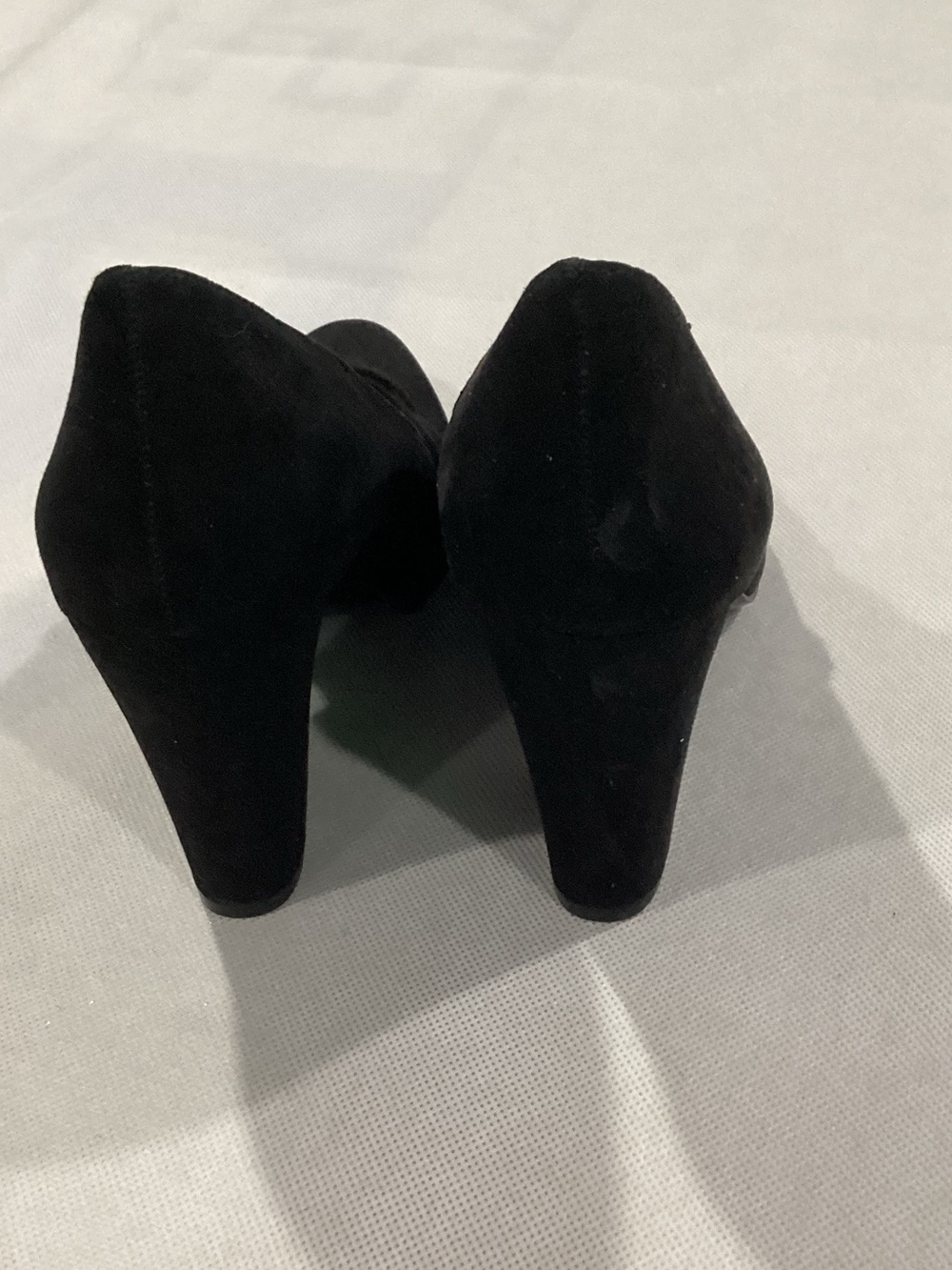 Nine West Black Suede Mary Jane Block Heels - Picture 4 of 6